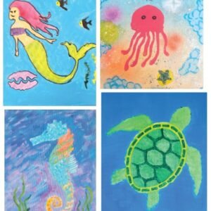 grandparent canvas paint day