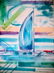 abstract Sailboat