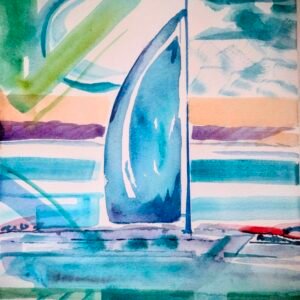abstract Sailboat