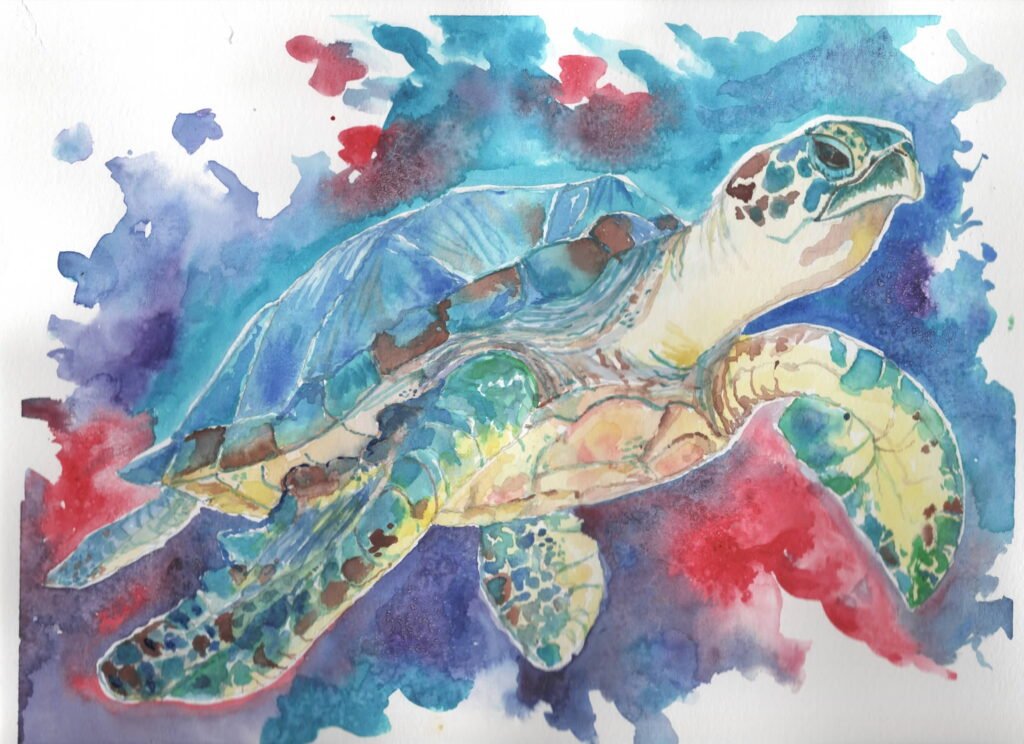 Sea Turtle watercolor